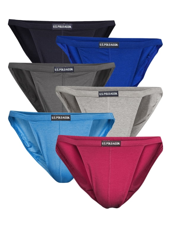 Men's Cotton Stretch Bikini Underwear, 6-Pack