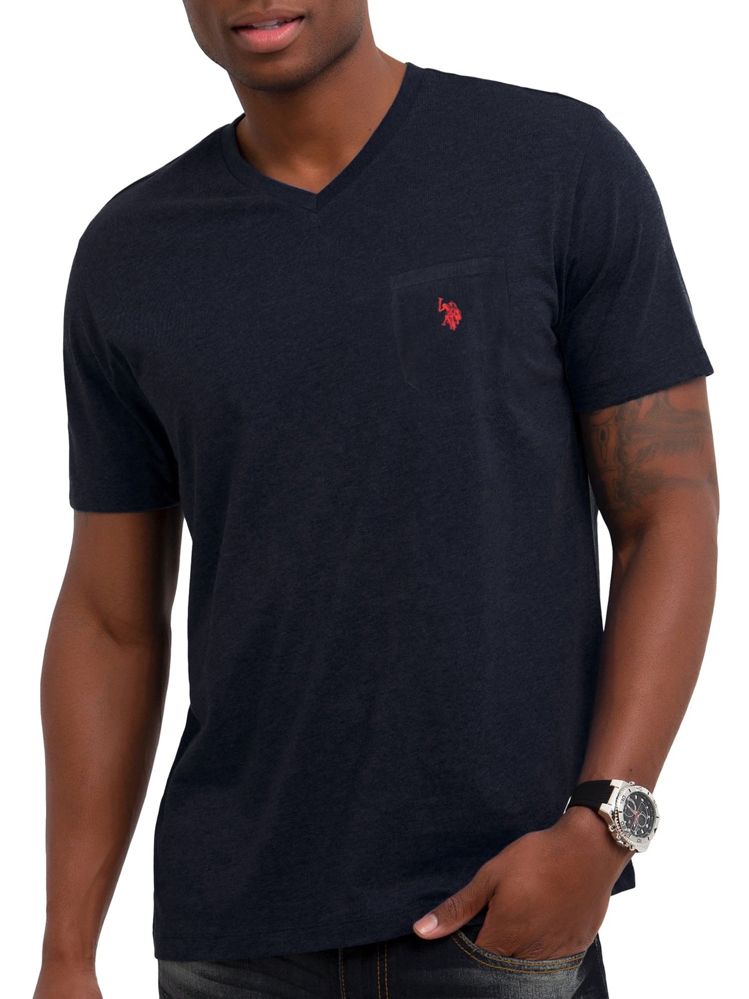 U.S. Polo Assn. Men's Crew Neck Pocket T-Shirt