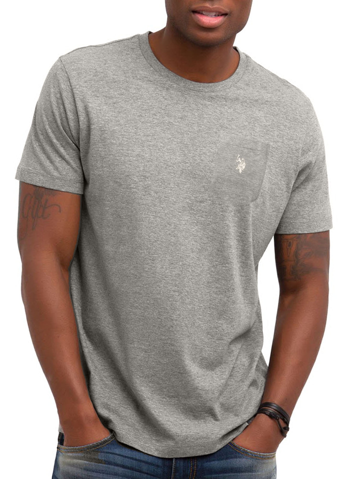 U.S. Polo Assn. Men's Crew Neck Pocket T-Shirt