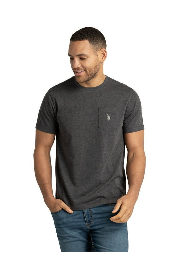 Men's Basic Crew Neck Pocket T-Shirt