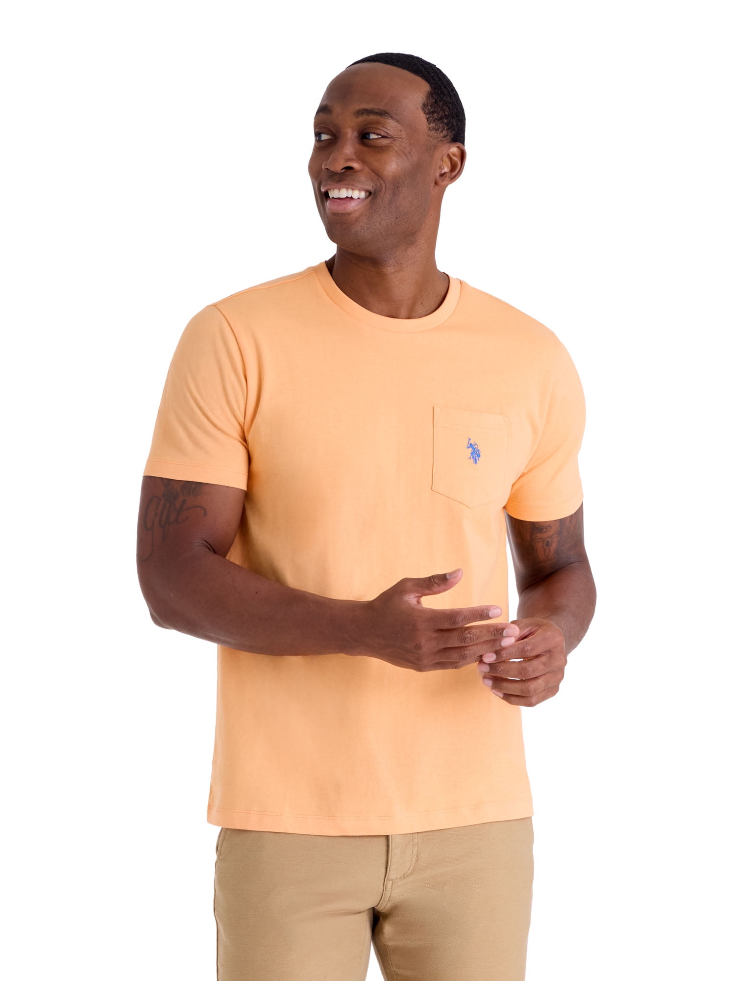 U.S. Polo Assn. Men's Short Sleeve Crew Neck Pocket T-Shirt