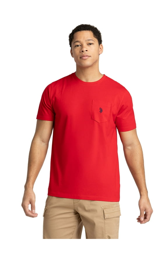 Men's Basic Crew Neck Pocket T-Shirt