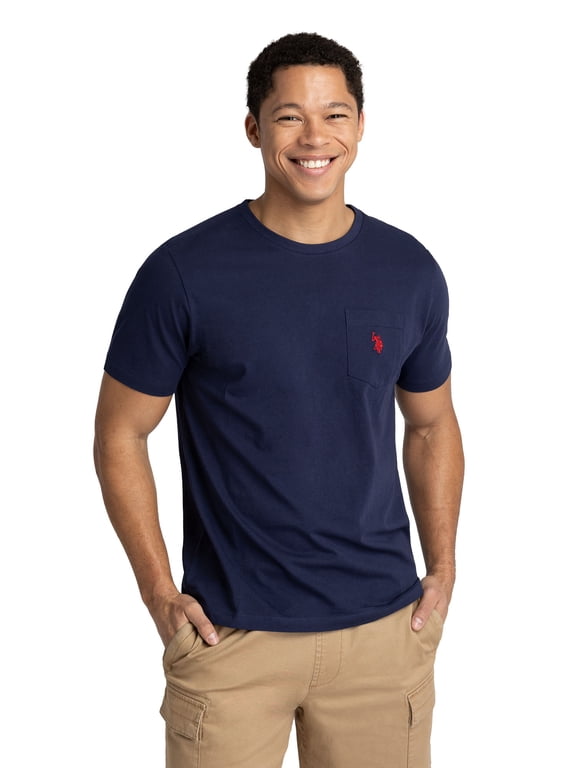 Men's Short Sleeve Crew Neck Pocket T-Shirt
