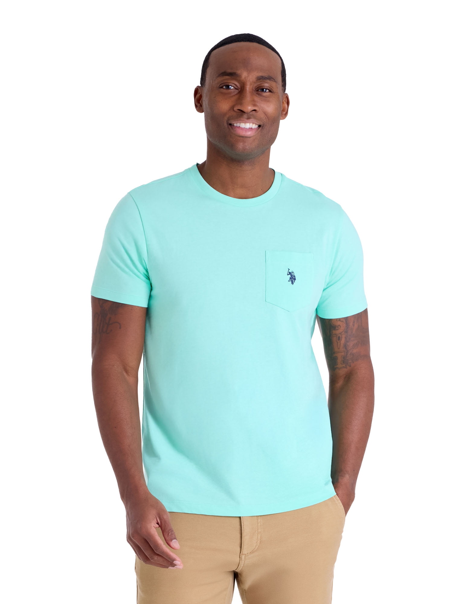U.S. Polo Assn. Men's Short Sleeve Crew Neck Pocket T-Shirt