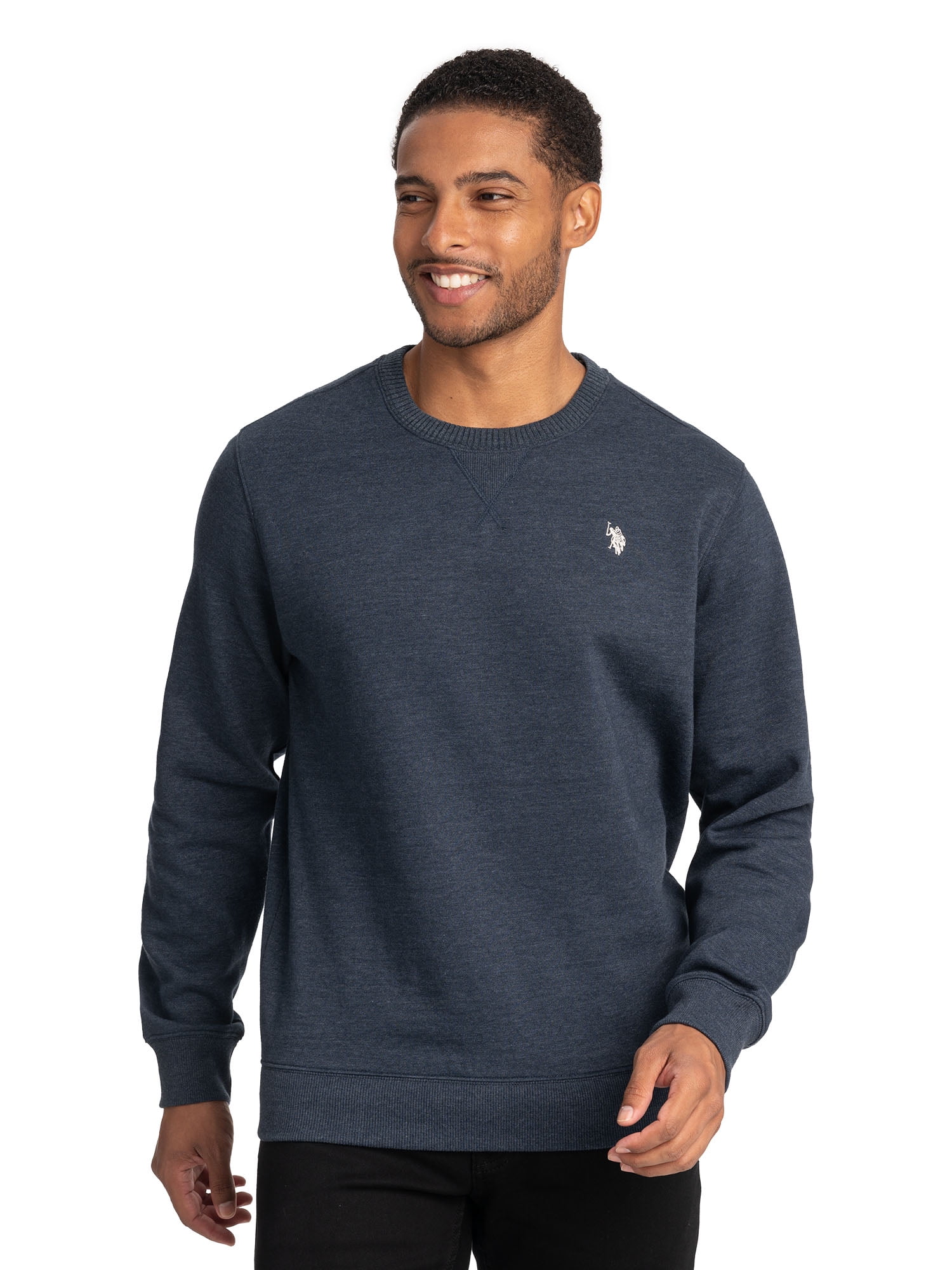 U.S. Polo Assn. Men s Fleece Crewneck Pullover Walmart