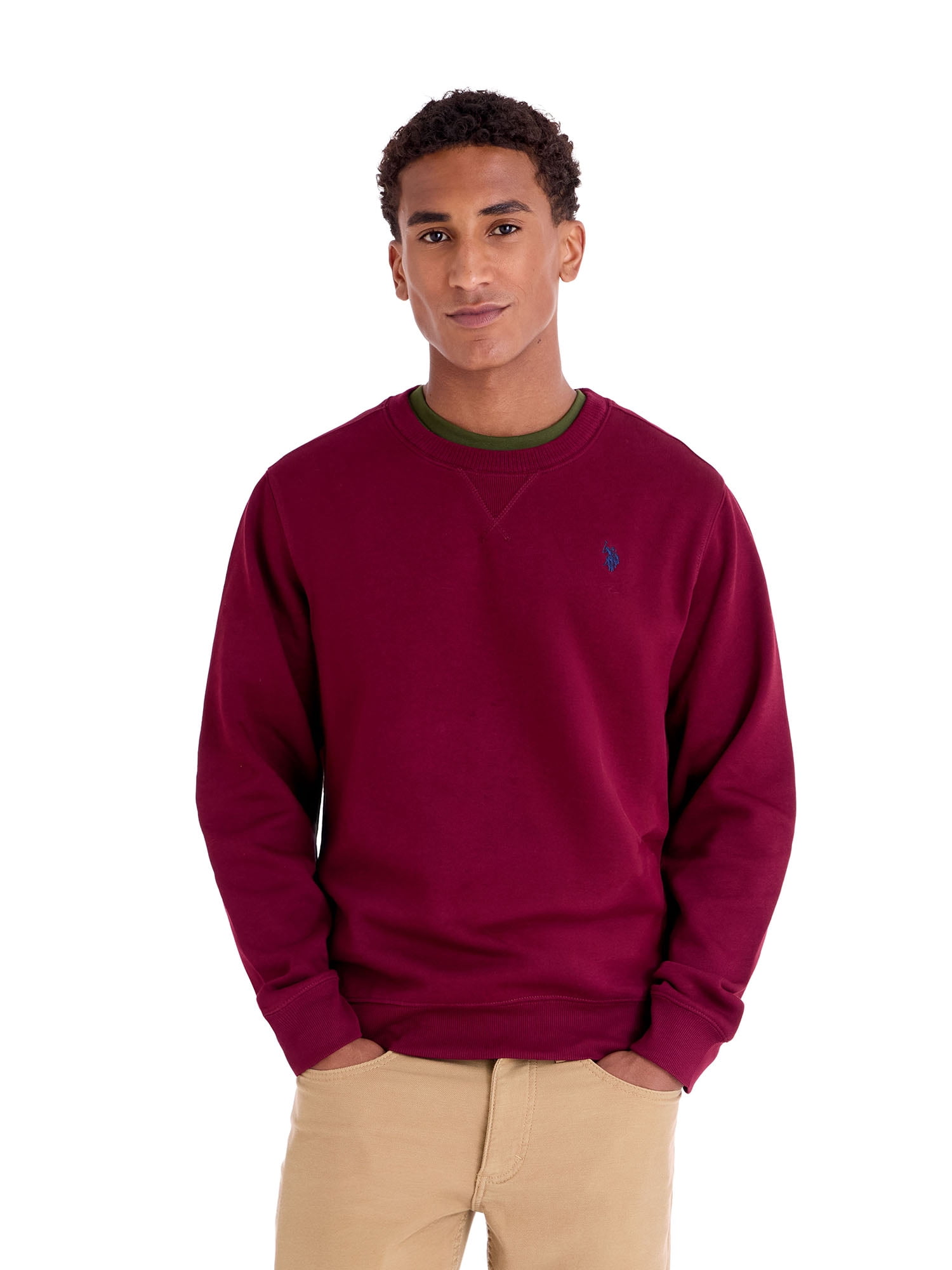 U.S. Polo Assn. Men's Crewneck Fleece Sweatshirt