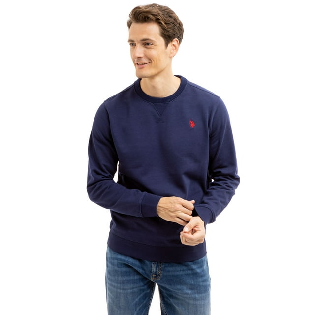 U.S. Polo Assn. Men's Crewneck Fleece Sweatshirt - Walmart.com