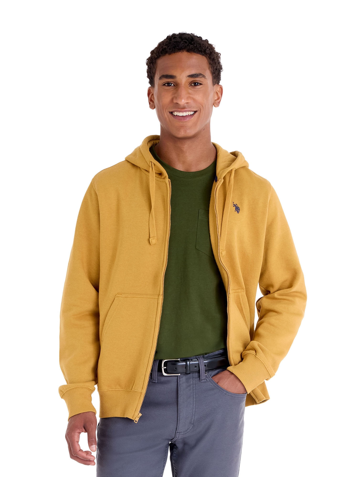 U.S. Polo Assn. Men's Everyday Full Zip Fleece Hoodie