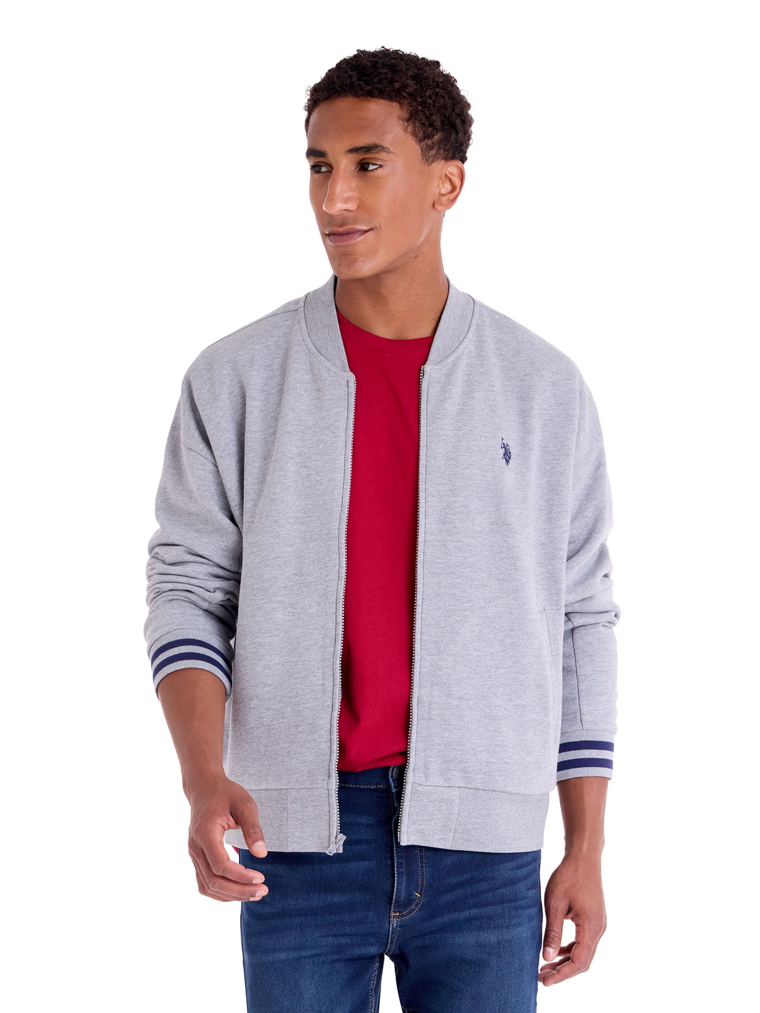 U.S. Polo Assn. Men's Fleece Bomber Jacket