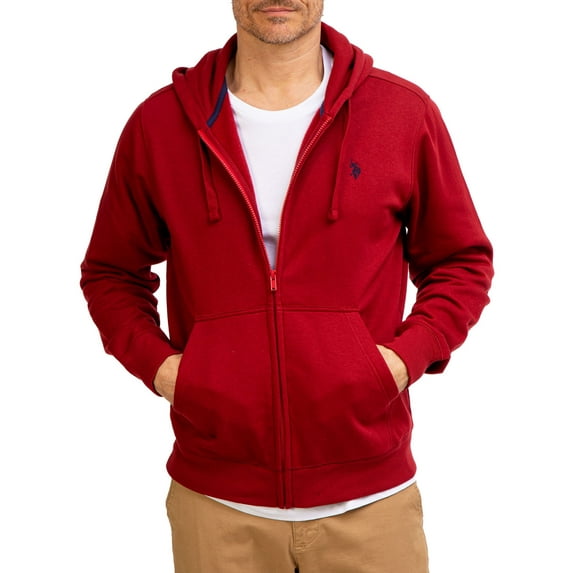 U.S. Polo Assn. Men's Fleece Full Zip Fleece Hoodie