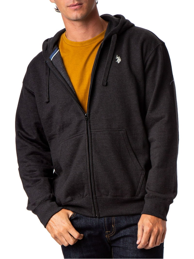 Polo Men's Sporty Casual Fleece Full Zip Hoodie with