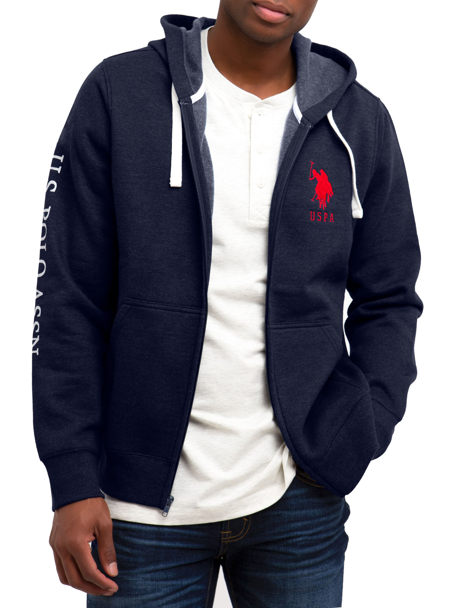 U.S. Polo Assn. Men's Fleece Full Zip Hoodie - image 1 of 3