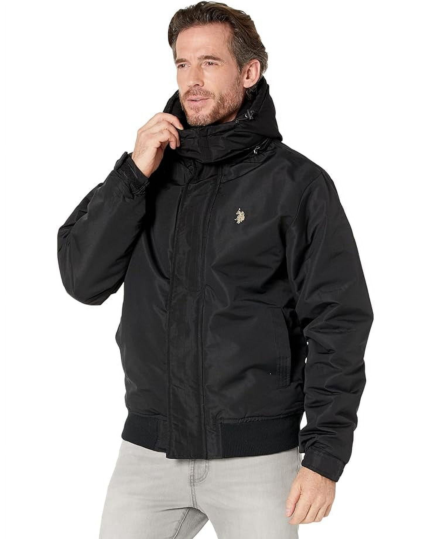 Polo Men's Fleece Lined Winter Short Snorkel Jacket