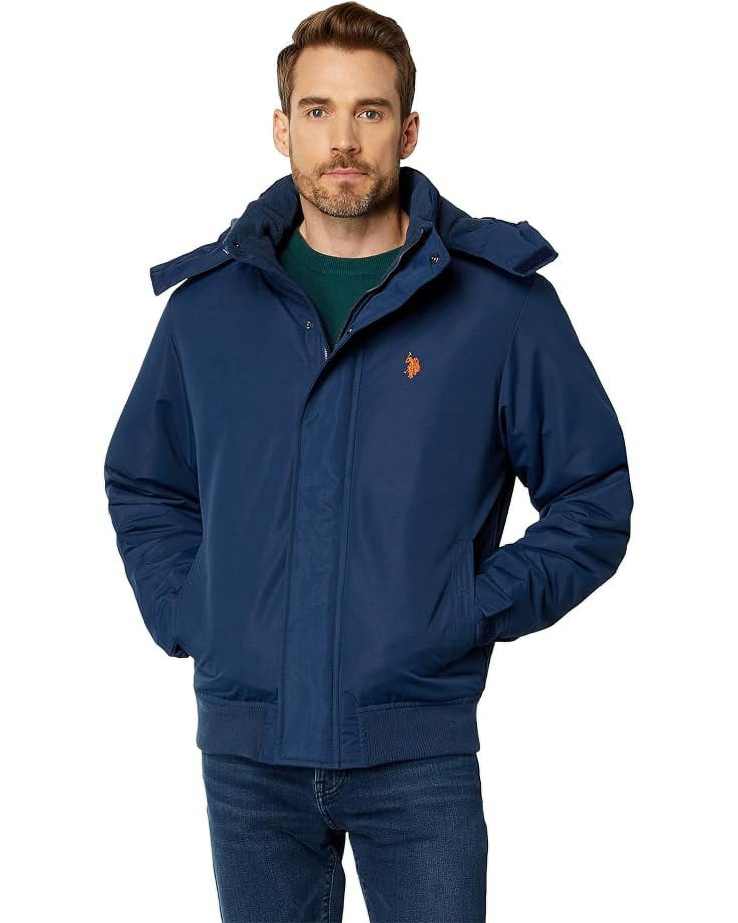 U.S. Polo Assn. Men's Fleece Lined Winter Short Snorkel Jacket, Classic