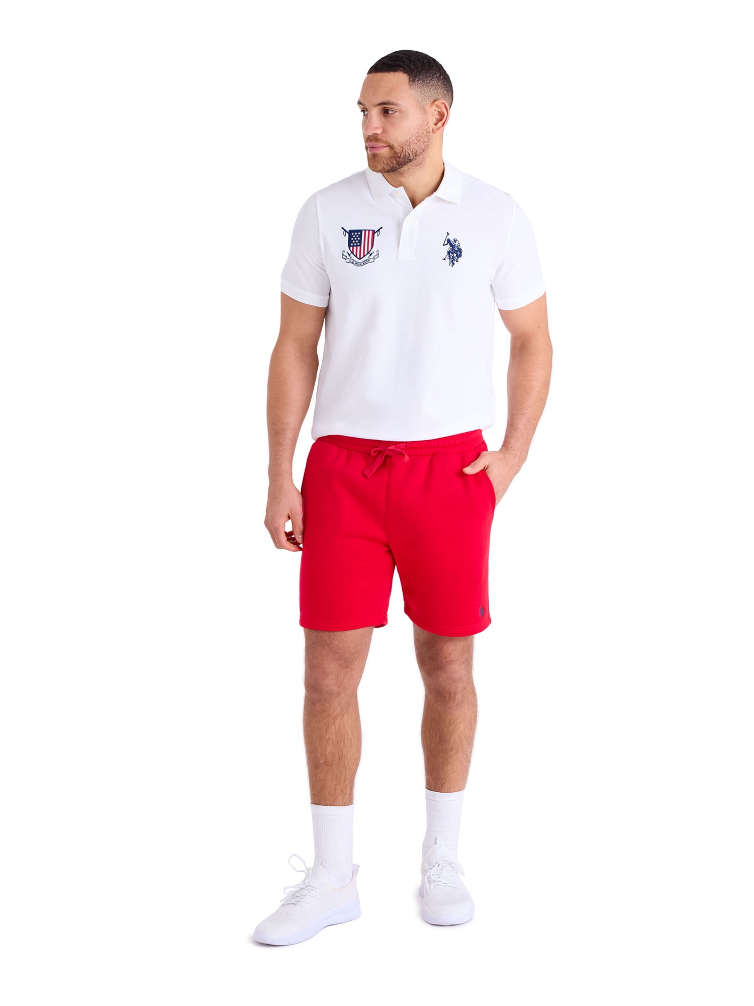 U.S. Polo Assn. Men's Fleece Short, 7" Inseam, Sizes XS-3XL