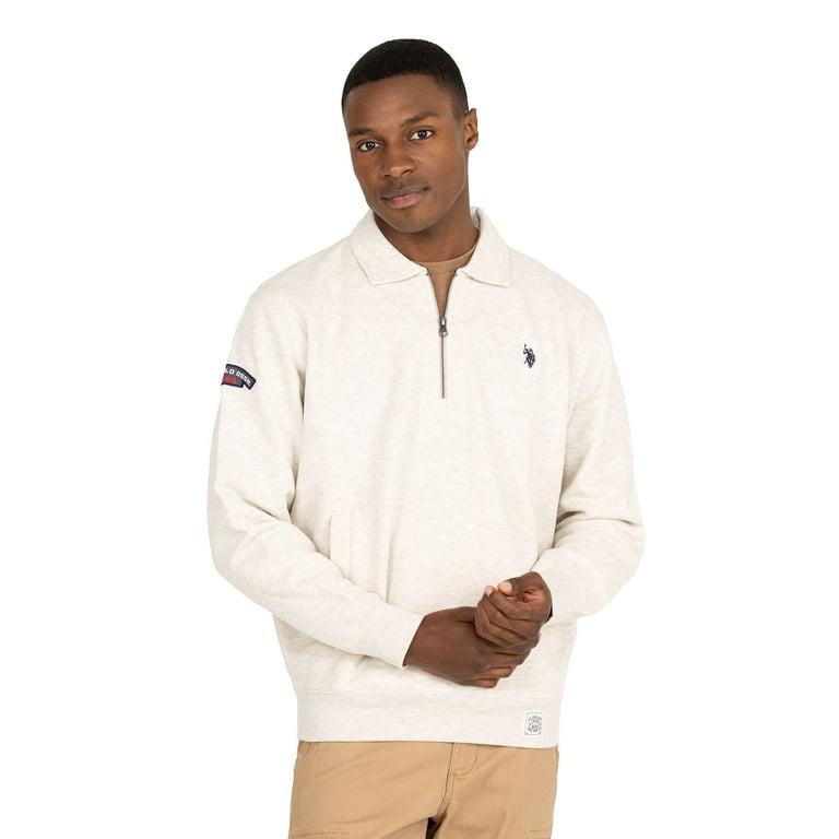 U.S. Polo Assn. Men s Industrial Quarter Zip Fleece Pullover Walmart