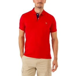 FashionOutfit Men s Solid Short Sleeves Basic Quality Side Slit Performance Polo Shirt
