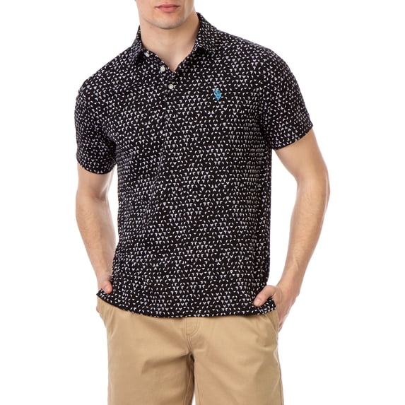 U.S. Polo Assn. Men's Interlock Printed Polo Shirt