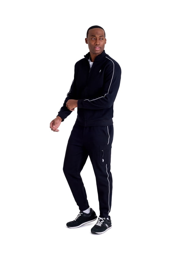 Men's Modern Sport Jogger Pants with Piping