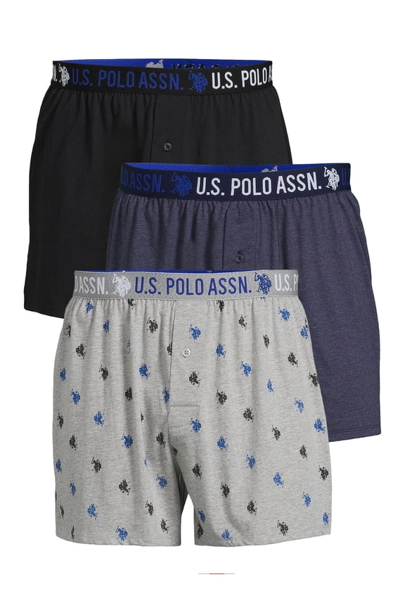 Men's Knit Boxers, 3-Pack, Sizes S-3XL