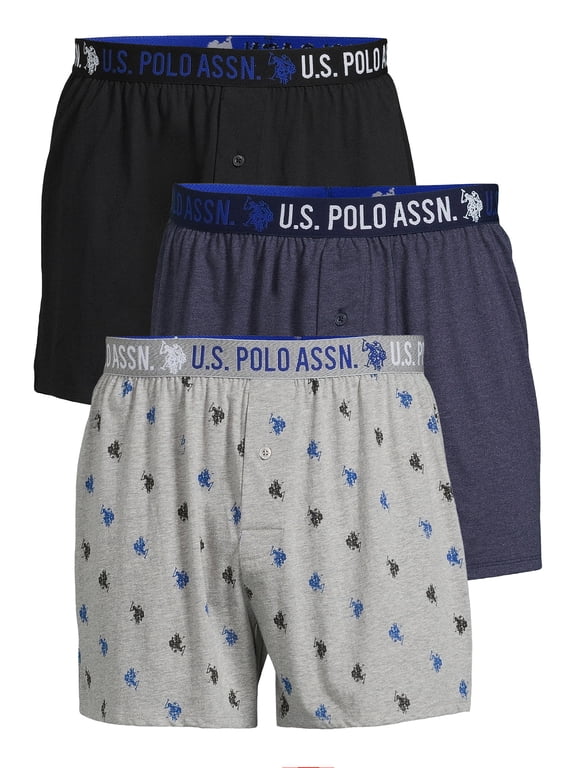 Underwear Men's Knit Boxers, 3-Pack, Sizes S-3XL