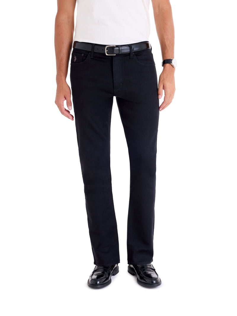 パンツ POLO JEANS 00s Yarn-Dyed Black Denim U.S. Polo Assn. men's Slim Straight Knit Denim - Slim Fit Jeans