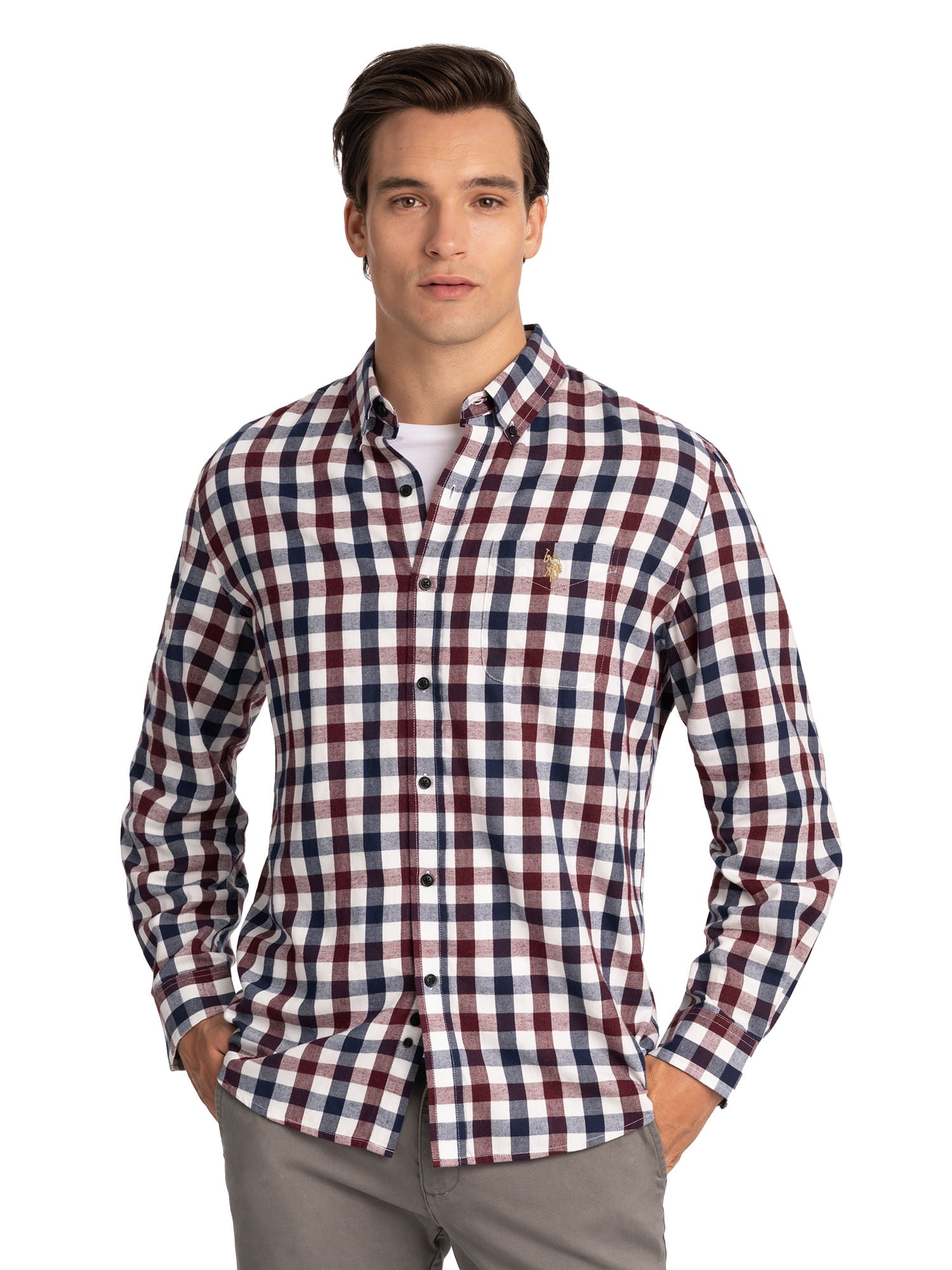 Men's Button Detail Long Sleeve Polo main image 0