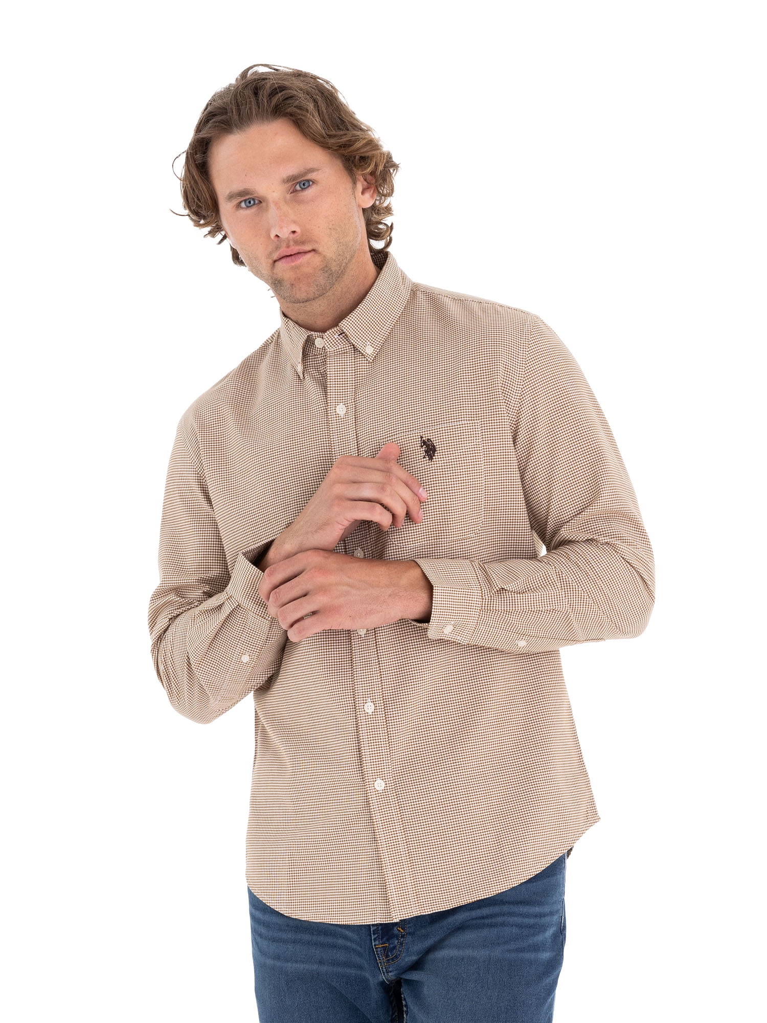 Men's Button Detail Long Sleeve Polo main image 1