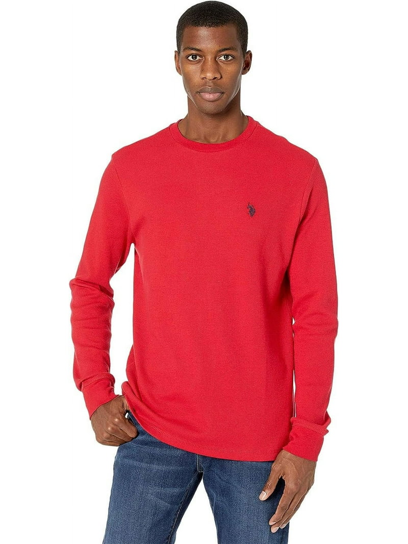 Crew Neck Mens Red Thermal Shirt Men's Seamless Thermal Underwear