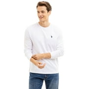 U.S. Polo Assn. Mens Cotton Crewneck Tee with Long Sleeves, Sizes XS-3XL