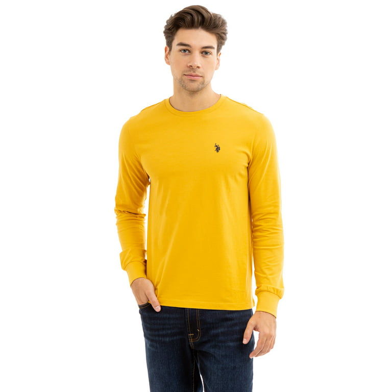 Men's Yellow T-Shirts & Tank Tops, Long Sleeve & Polos