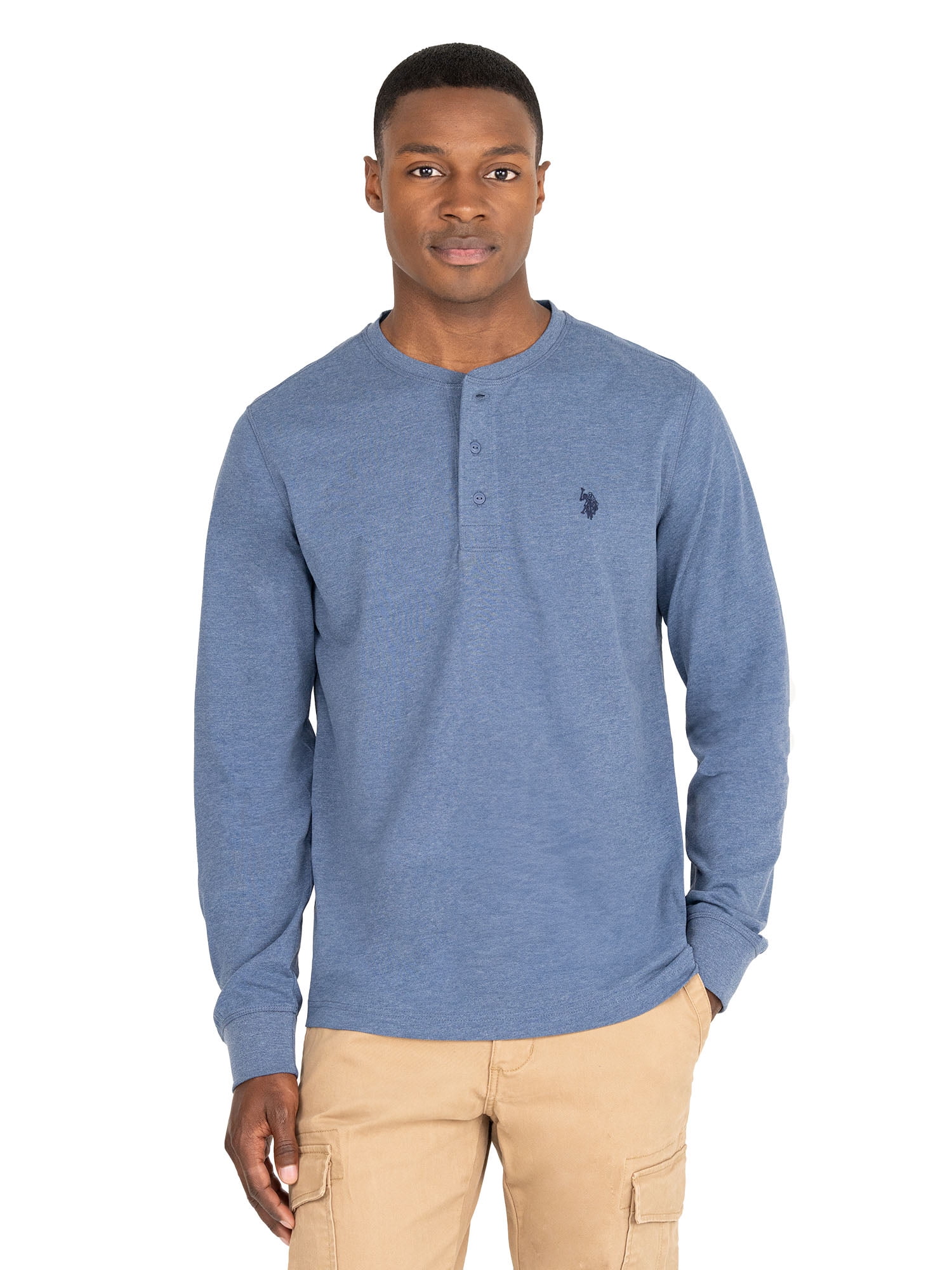 U.S. Polo Assn. Men's Long Sleeve Henley Shirt - Comfortable Casual ...
