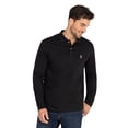 thumbnail image 1 of U.S. Polo Assn. Men's Long Sleeve Interlock Polo, 1 of 5