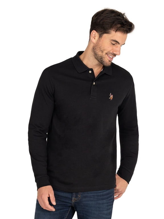 Men's Long Sleeve Interlock Polo