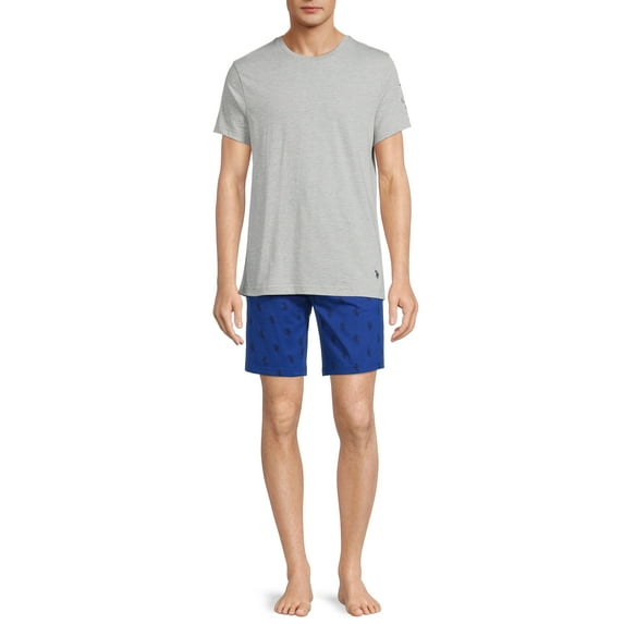 U.S. Polo Assn. Men's Lounge Short Sleeve T-Shirt and Shorts Set