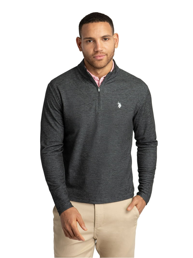 新品未使用 SANRISE GOLF PULLOVER BIG\"S\" POLO LONG SLEEVE ZIP MOCK W/ SHIRRING – EPNY