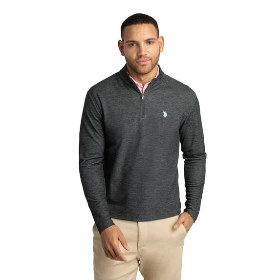 U.S. Polo Assn. Men's Luxe Quarter Zip Pullover