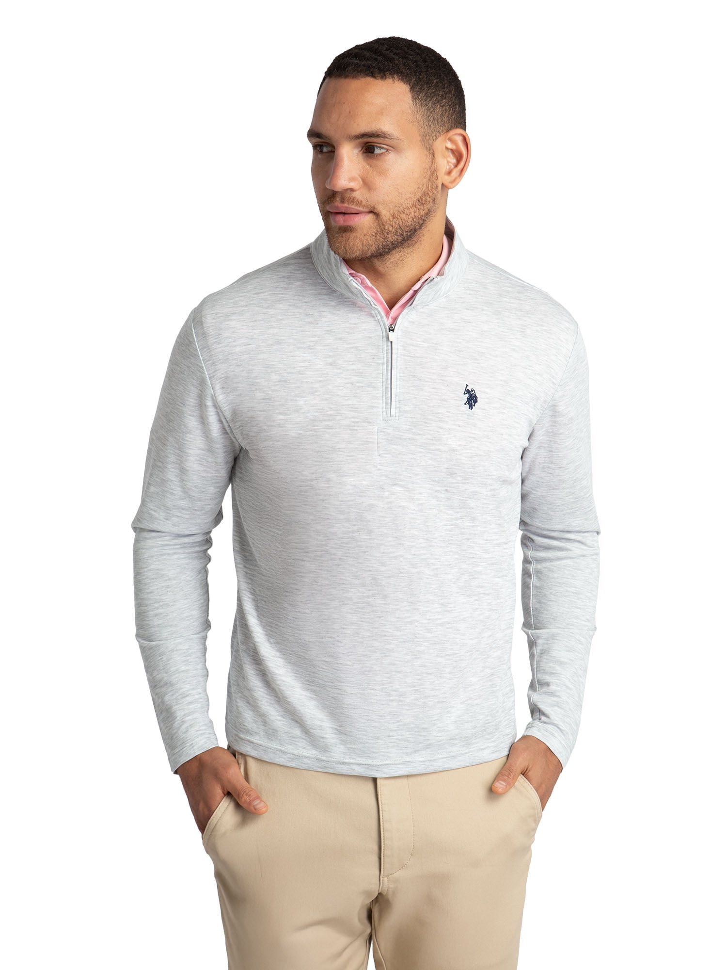 U.S. Polo Assn. Men's Luxe Quarter Zip Pullover