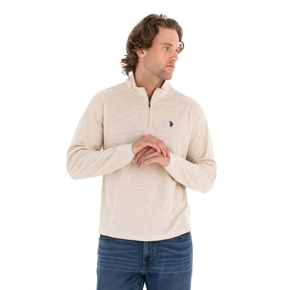 U.S. Polo Assn. Men's Luxe Quarter Zip Pullover