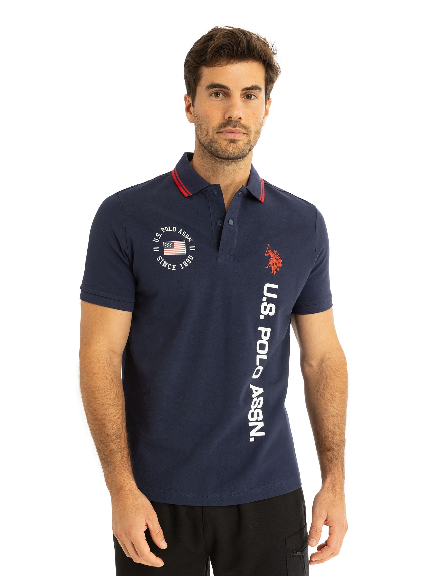 U.S. Polo Assn. Men's Novelty Polo Shirt