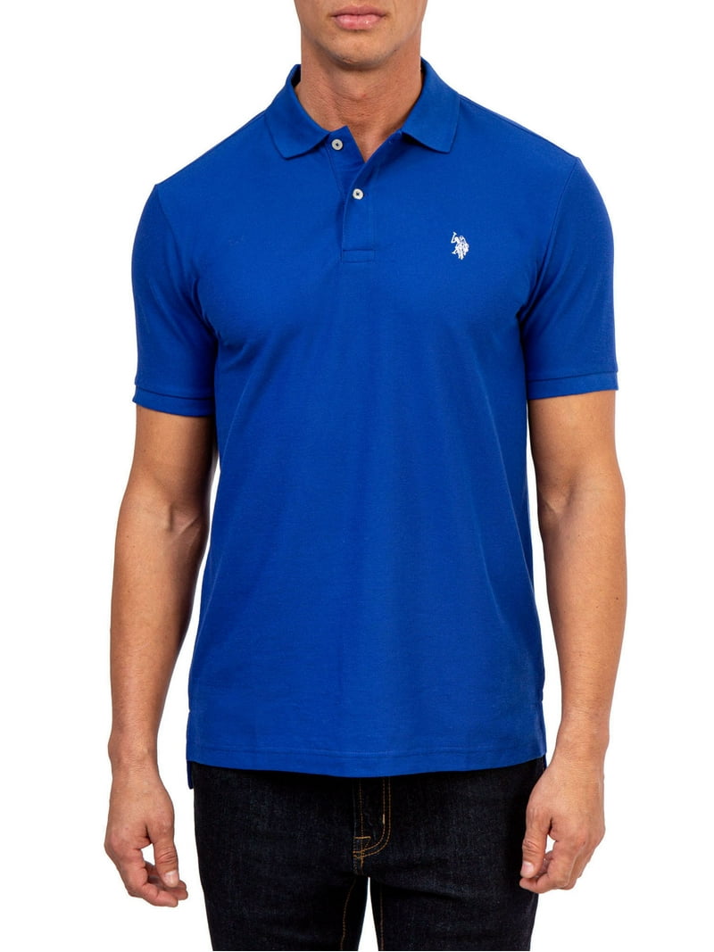 U.S. Polo Assn. Men's Performance Pique Polo - Walmart.com
