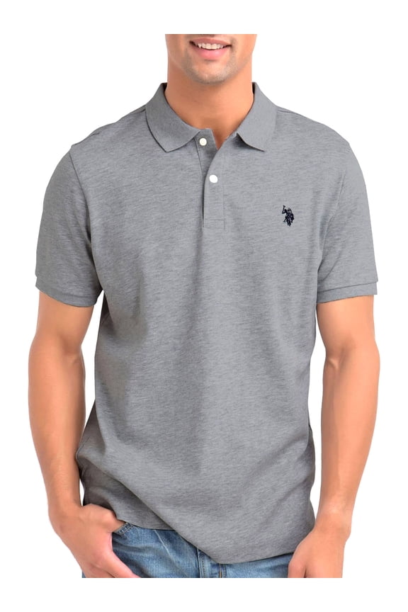 Men's Pique Small Logo Polo Shirt