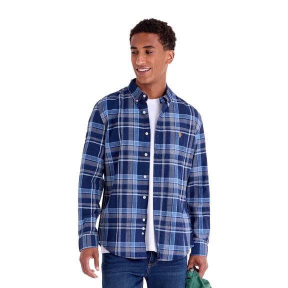 U.S. Polo Assn. Men's Poplin Long Sleeve Button-Down Shirts