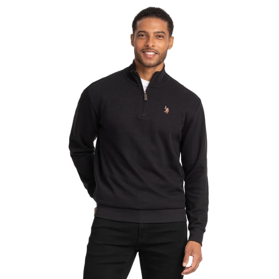 U.S. Polo Assn. Men's Quarter Zip Flatback