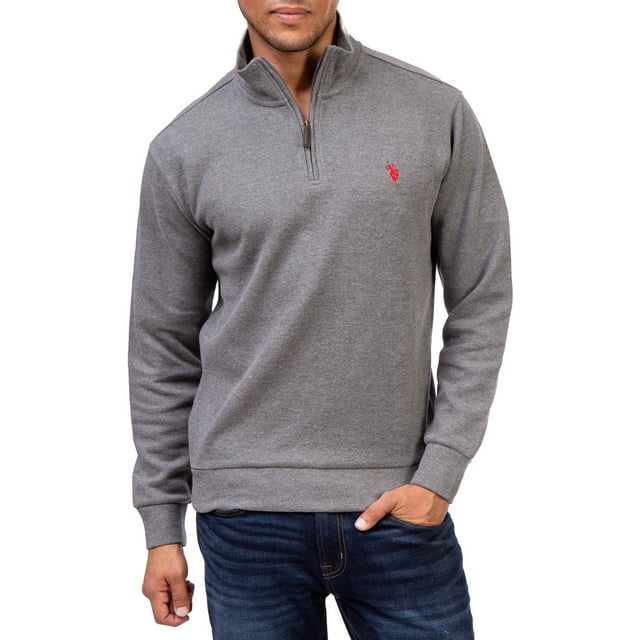 U.S. Polo Assn. Men's Quarter Zip Flatback