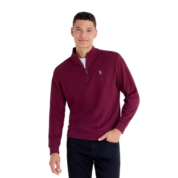 U.S. Polo Assn. Men's Quarter Zip Flatback