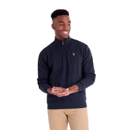 U.S. Polo Assn. Men's Quarter Zip Flatback