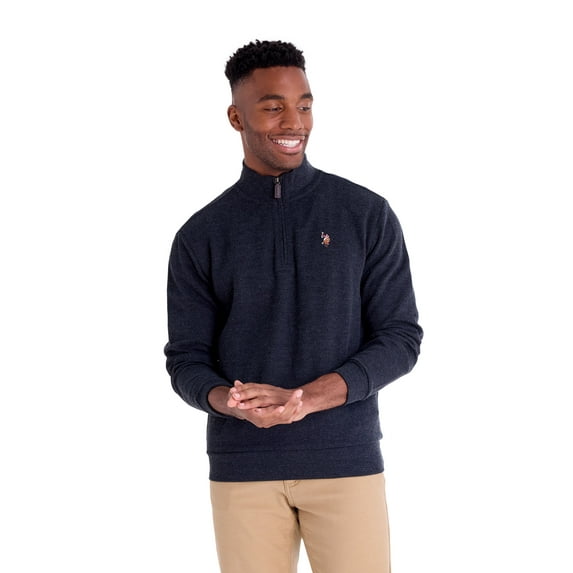 U.S. Polo Assn. Men's Quarter Zip Flatback