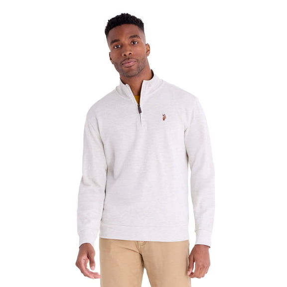 U.S. Polo Assn. Men's Quarter Zip Flatback