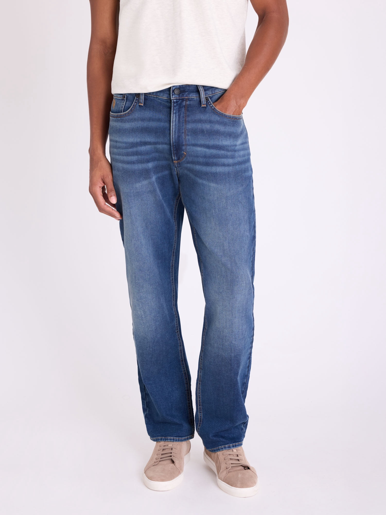 U.S. Polo Assn. Men's Relaxed Fit Knit Denim Jean